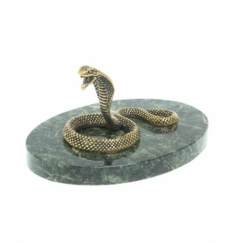 Статуэтка из бронзы и змеевика Королевская Кобра 2950₽