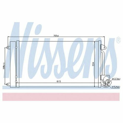 Радиатор кондиционера Nissens 940093