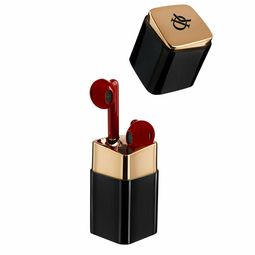 BY Ф Киркоров Наушники беспроводные TWS Помада вкладыши 30400мАч BT53 красные кейс чёрнзолото 5916₽