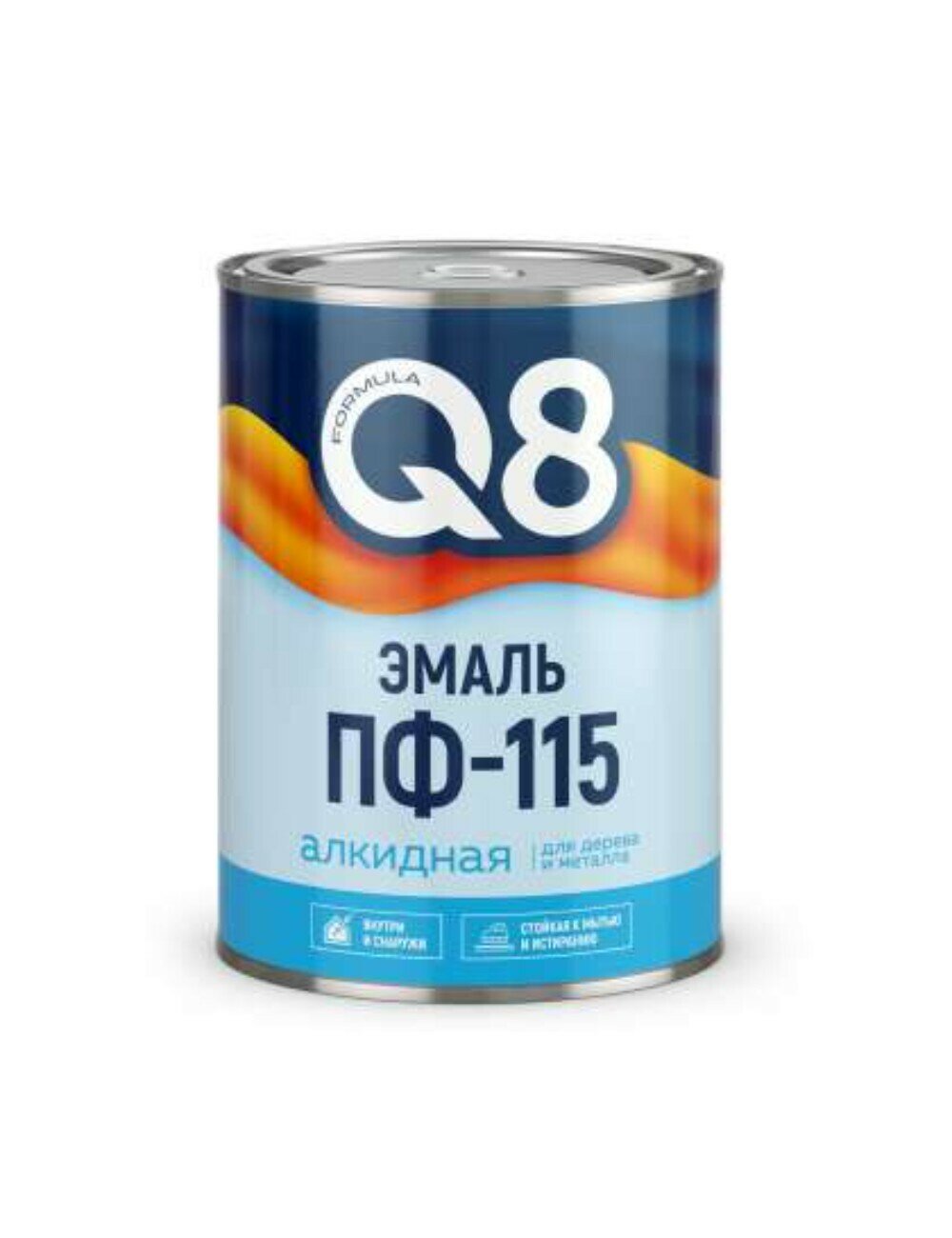 Эмаль Formula Q8 ПФ-115 вишнёвая 09 кг