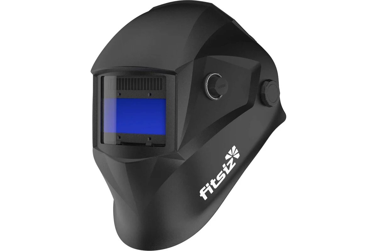 FITSIZ Сварочная маска хамелеон (4/5-8/9-13 DIN; 4 дат; окно 100x50мм) + сменное стекло FSC-A710GL
