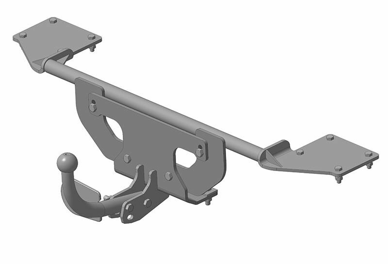 Фаркоп AvtoS на Fiat Albea седан 2002-2012, тип крюка "A", г/в.н. 1200/75кг, - фото №1