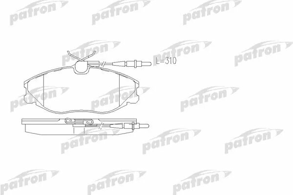 Тормозные колодки Patron - фото №1