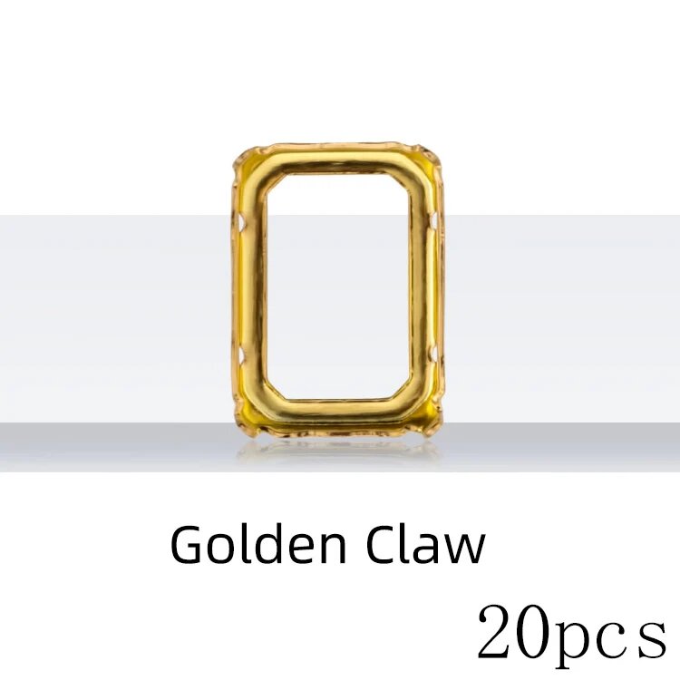 Восьмиугольные стразы XIAOPU 10x14 мм Golden Claw 20pcs 13x18mm 10Pcs
