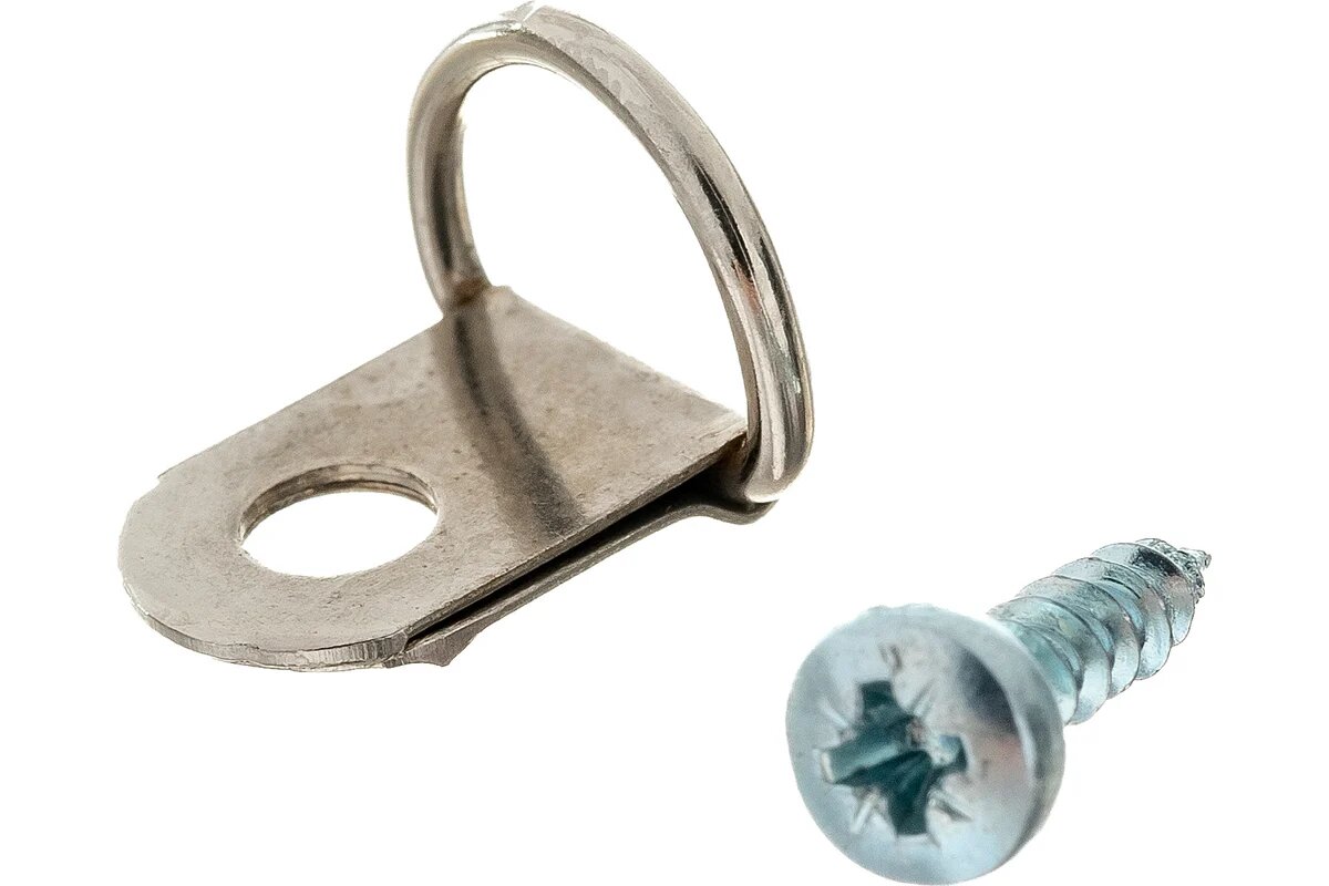 Петля-подвес европартнер D-кольцо для картины фоторамки никелированная сталь 4 шт. 16 0322 1