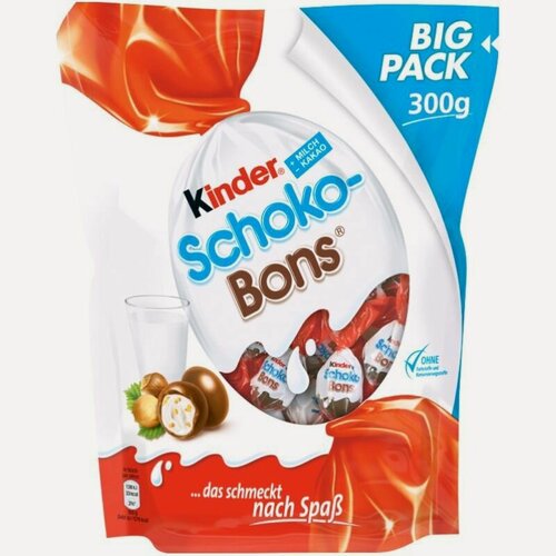 Изображение товара Конфеты Kinder Schoko-Bons/Шоко-Бонс с молочно-ореховой начинкой, 300 гр. (Германия)