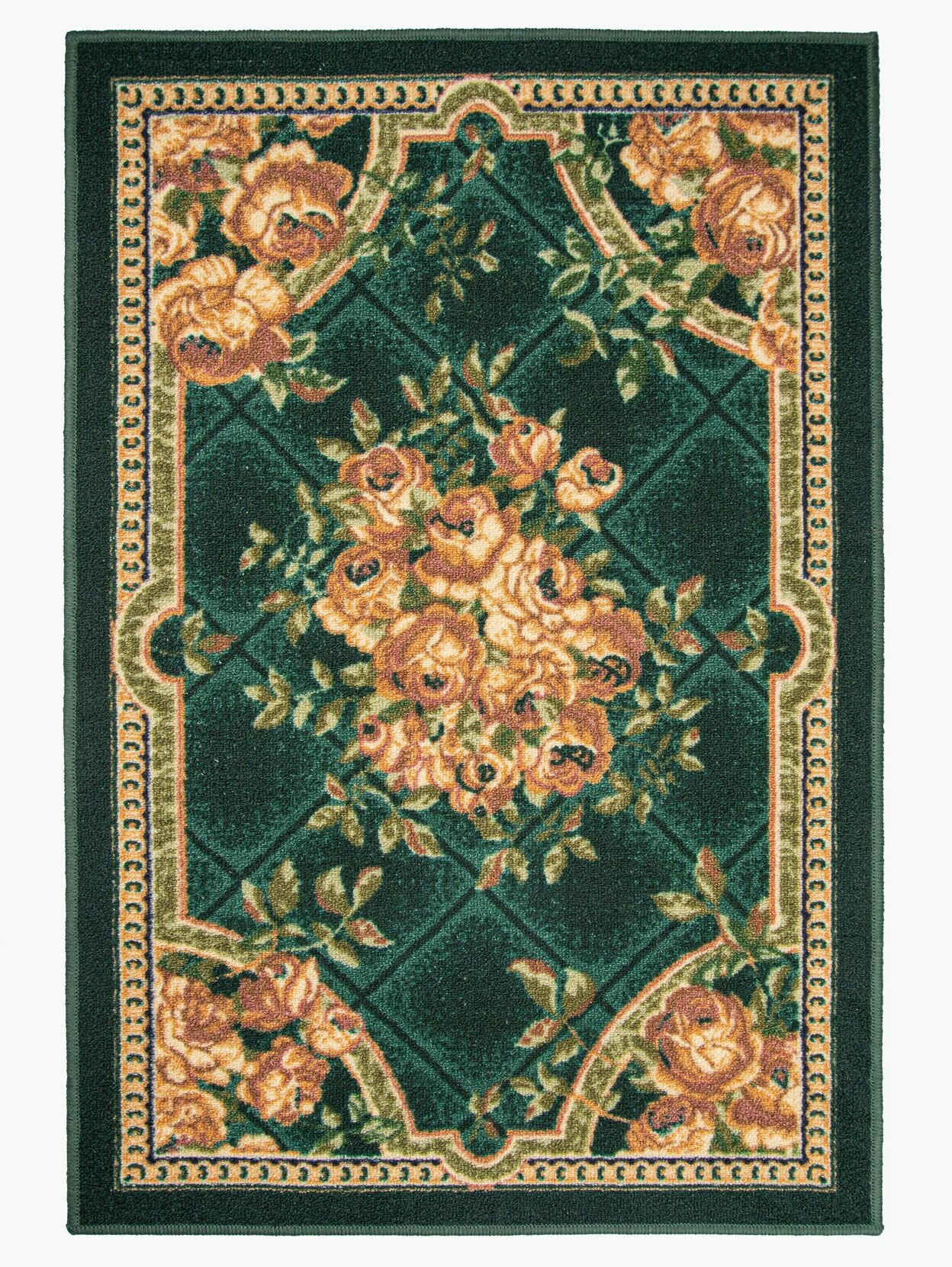 Коврик для ванной и туалета Нью Соса 40х60 зеленый желтый