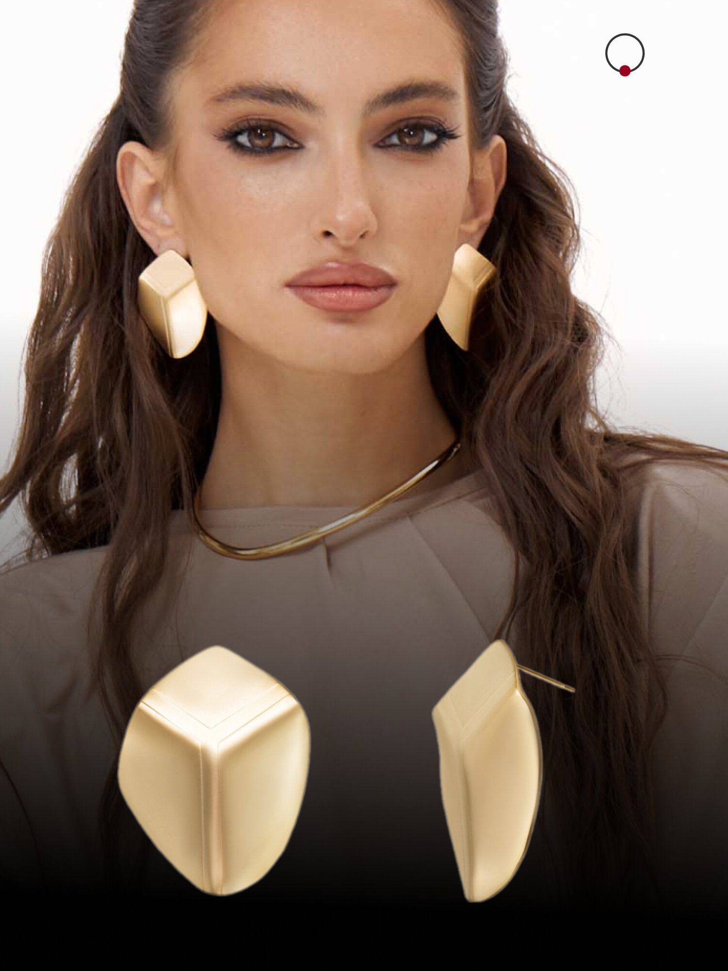 Серьги пусеты Kalinka modern story