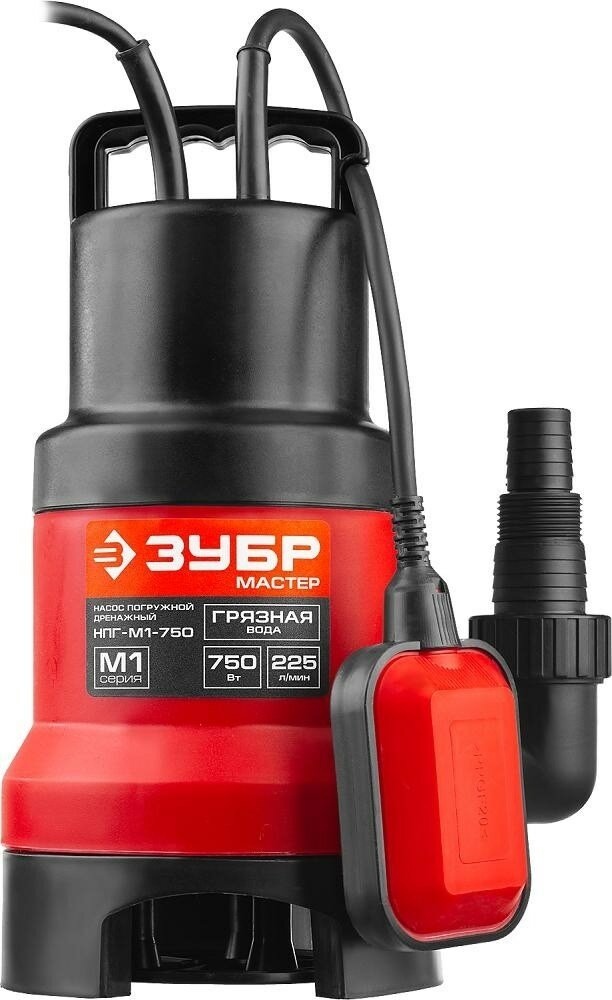 Насос дренажный ЗУБР НПГ-М1-750