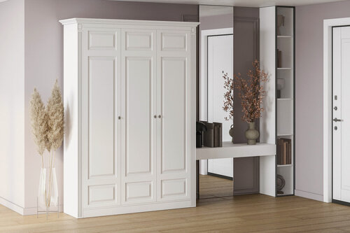 Изображение товара Шкаф распашной Классика Люкс-3.10 МДФ для одежды трехдверный 120*260*50