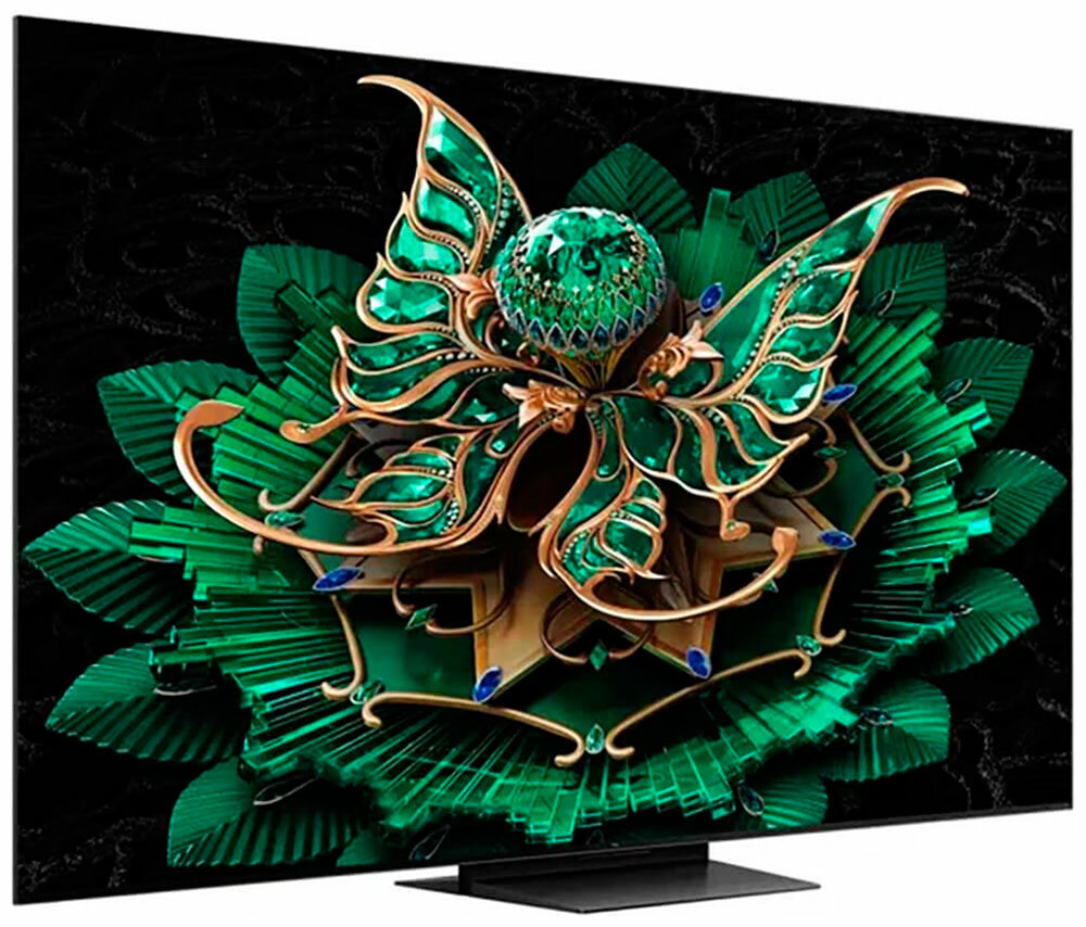 Телевизор TCL 55C7K, 55 дюйма, 4K Ultra HD, смарт ТВ, Google TV, черный — фото 1