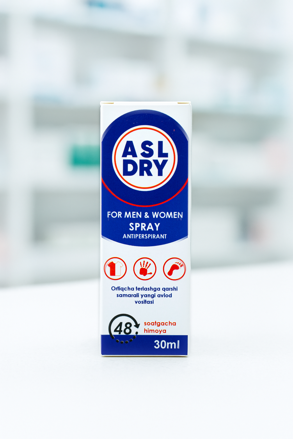 ASL DRY Антиперспирант , защита 48ч, маленький размер, без следов — фото 1