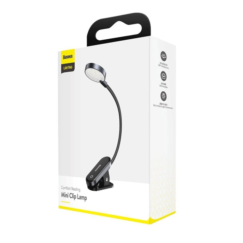 Лампа Baseus Clip Lamp DGRAD-0G, с прищепкой, 3Вт, 350mAh, 4000K