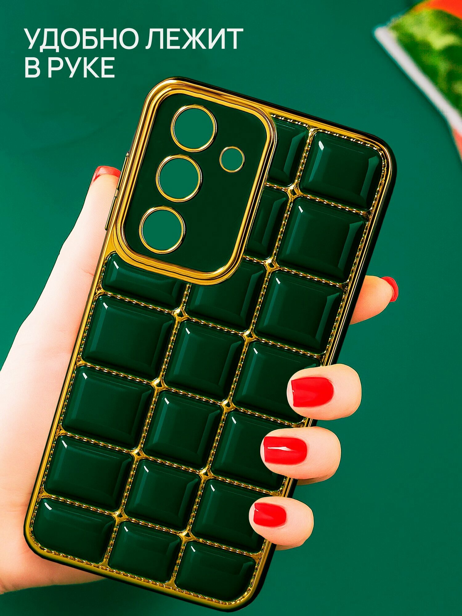 Чехол на Samsung А16 силикон противоударный; c защитой камеры — фото 1