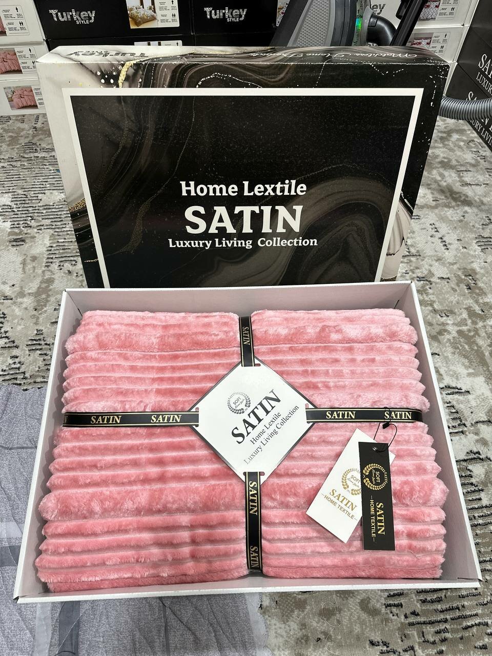 Плед "Satin Home Lextile", мягкий, теплый, в подарочной упаковке — фото 1