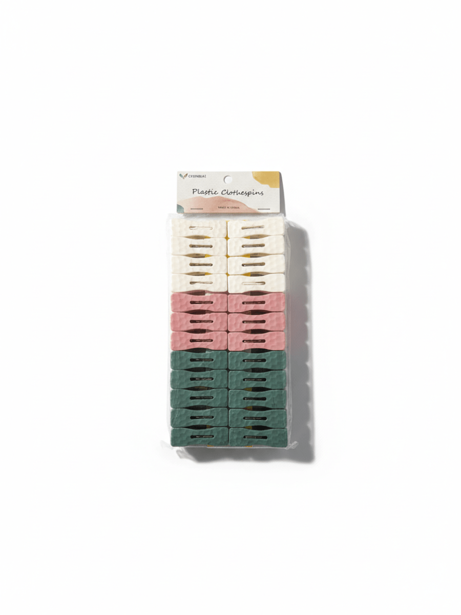 Прищепки для белья пластиковые, набор 12,16,20,24шт пастельные цвета