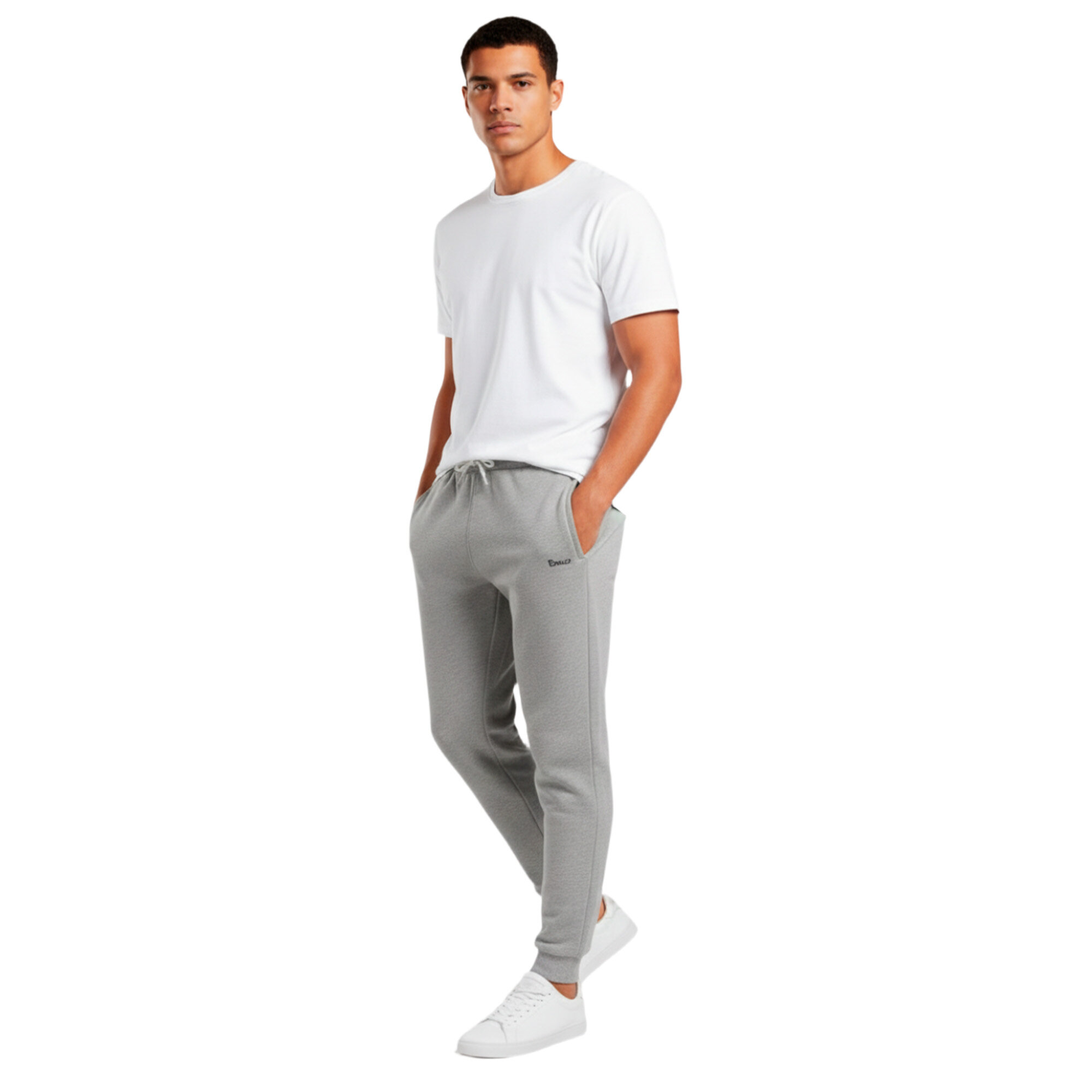 Брюки джоггеры Reebok Identity Small Logo, размер XXL INT, серый/красный — фото 1