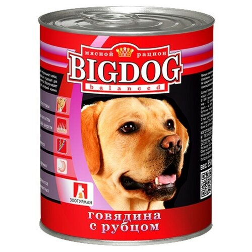 Зоогурман 850гр Консервы для собак BIG DOG говядина с рубцом Арт.38482