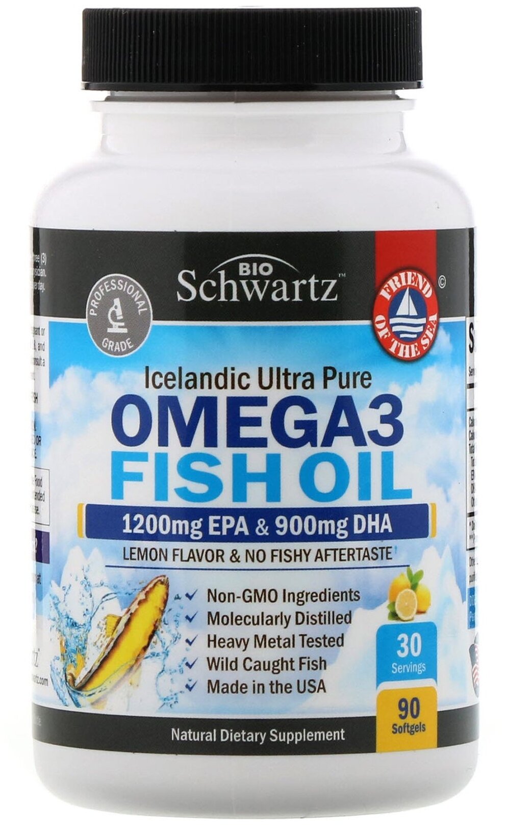 Капсулы BioSchwartz Omega 3 Fish Oil 1200mg EPA & 900mg DHA, 0.2 г, 90 шт.