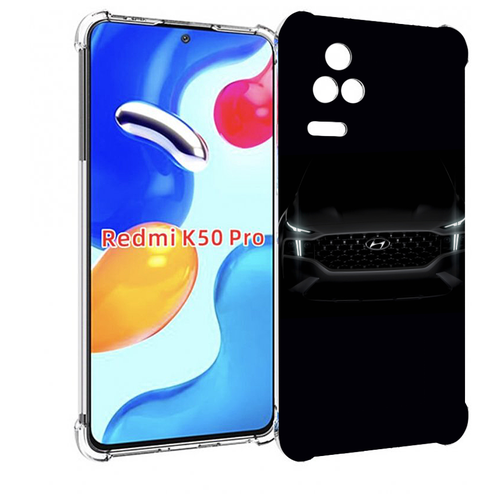 Чехол MyPads Hyundai хендай 2 для Xiaomi Redmi K50 / K50 Pro задняя-панель-накладка-бампер