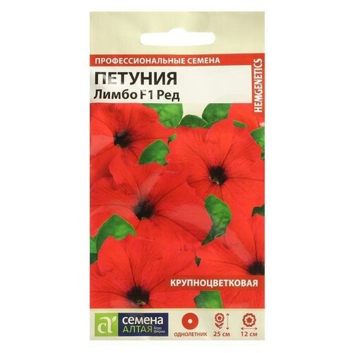 петуния лимбо красная 10 шт Семена цветов Петуния Лимбо Ред, 10 шт 6 упаковок