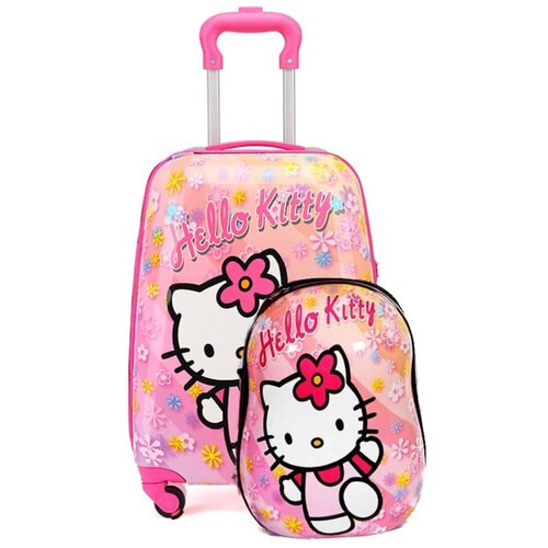 Детский чемодан с рюкзаком Hello Kitty