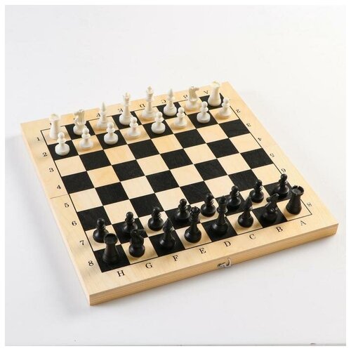 Настольная игра 3 в 1 Орнамент: шахматы, шашки, нарды (доска дерево40х40см) 1 toy 3 в 1 шахматы шашки нарды игровая доска в комплекте