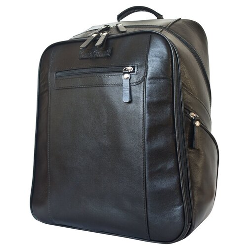 фото Кожаный рюкзак carlo gattini cossira black (арт. 3048-01)