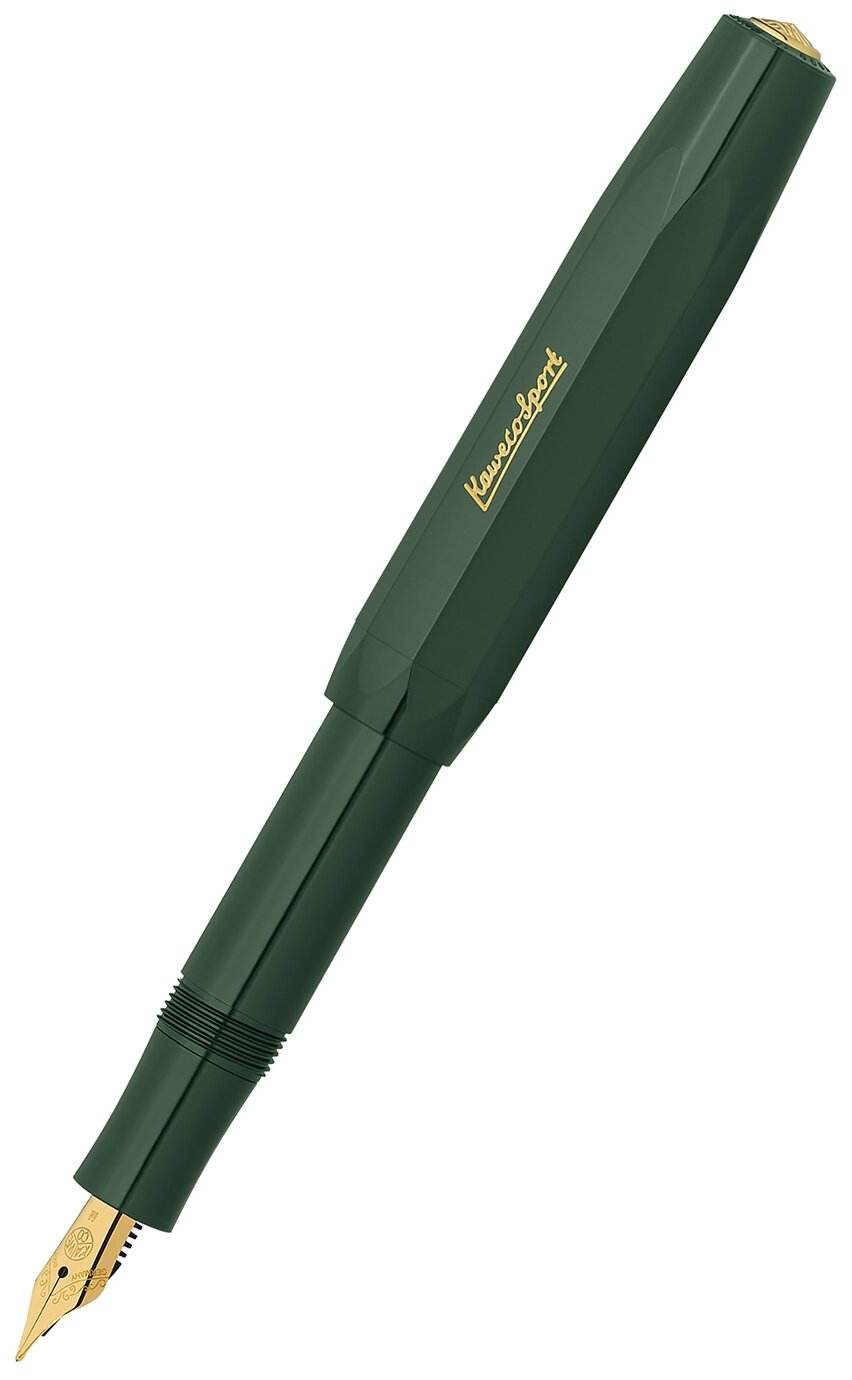 Ручка перьевая KAWECO CLASSIC Sport Green пластиковый корпус F 0.7мм