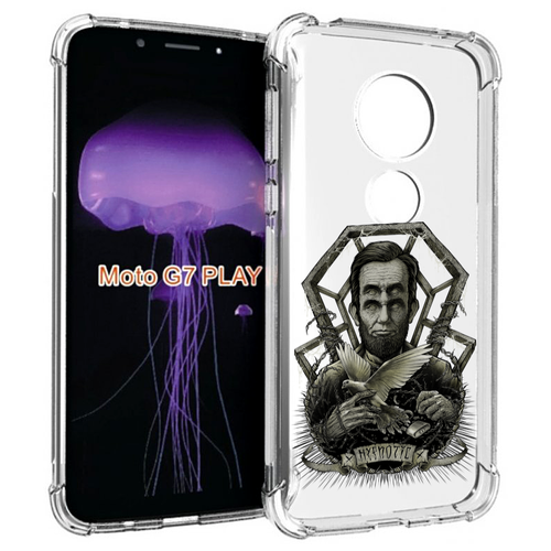 Чехол MyPads франклин абстракция для Motorola Moto G7 Play задняя-панель-накладка-бампер