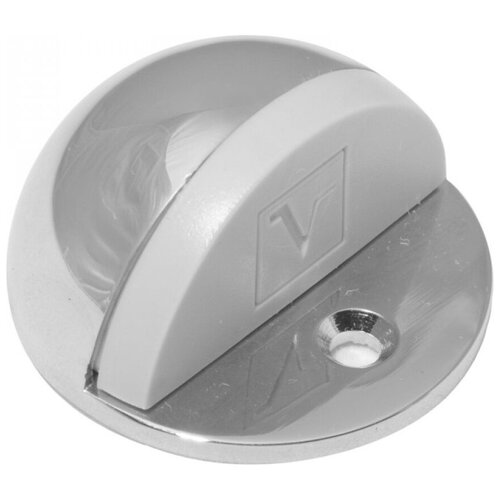 Дверной упор DOORLOCK V SPHERE MCR серия Variant, матовый хром, сферический, серая резина 79079 16167347