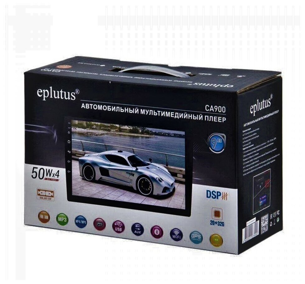 Автомагнитола Eplutus CA-900 BT-MP-5 Wifi GPS (9*),2х32 - фото №1