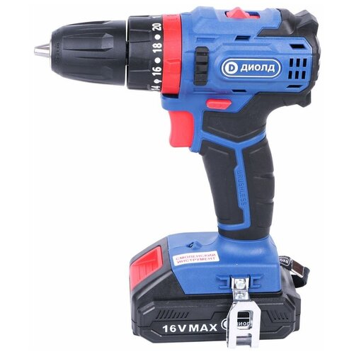 Дрель-шуруповерт удар 16V диолд Li-ion ДЭА-16ЛИ-01У 2Ач45Нм2акб Кейс бесщетдв 811300₽