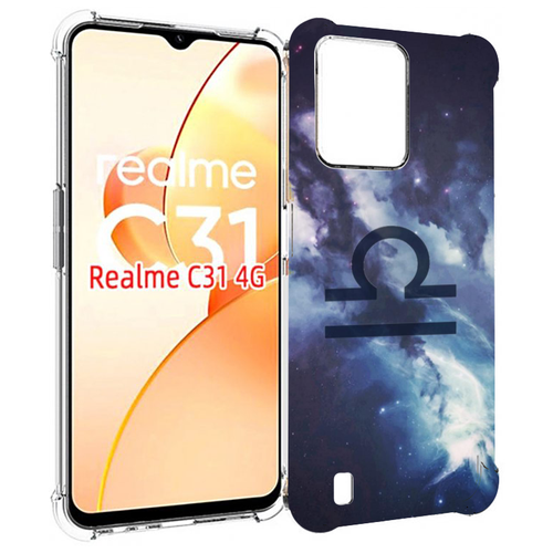 Чехол MyPads знак зодиака весы 5 для OPPO Realme C31 задняя-панель-накладка-бампер чехол mypads знак зодиака телец 1 для oppo realme c31 задняя панель накладка бампер