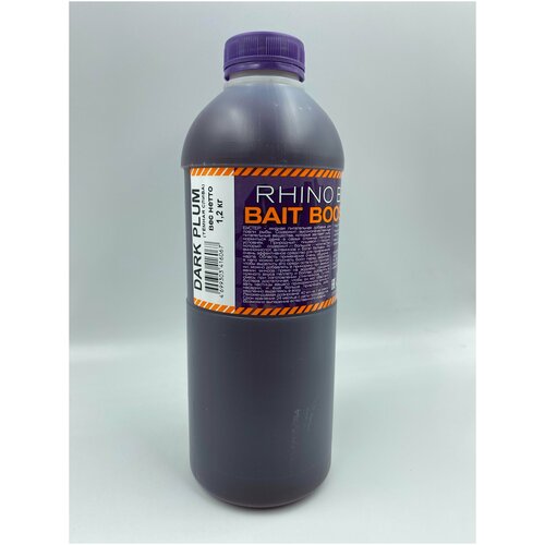Rhino Baits Booster Liquid Food Dark Plum / тёмная слива / канистра 1,2 л / жидкое питание / ликвид / бустер