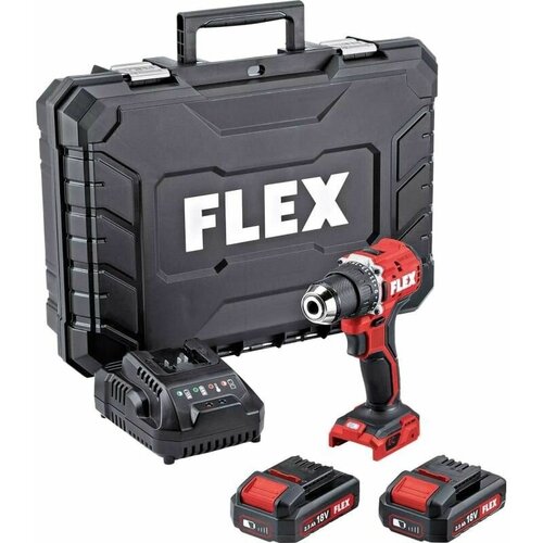 Аккумуляторная дрель-шуруповерт FLEX DD 2G 180 EC LD25 Set 519049 3266000₽