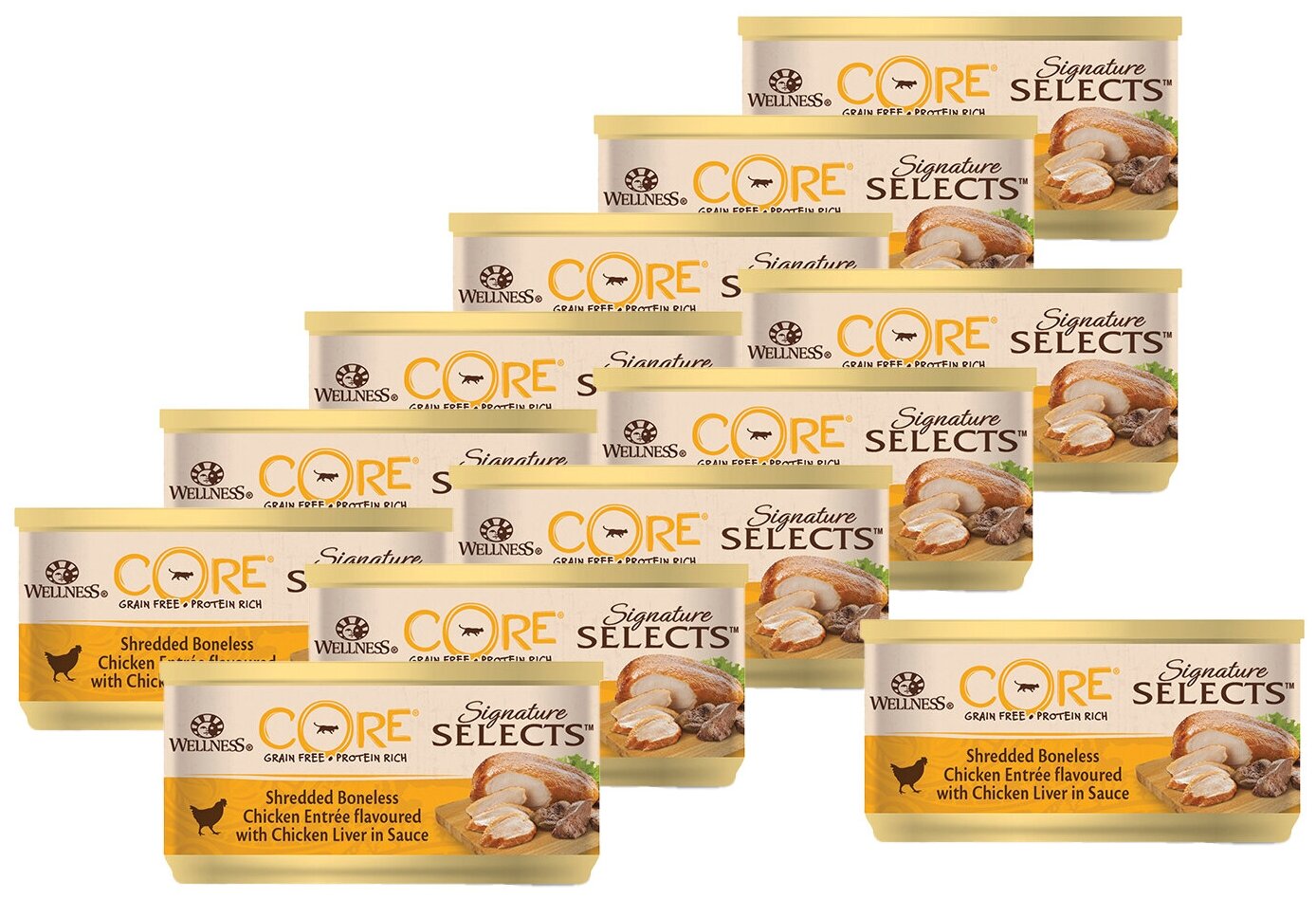 фото Влажный корм для кошек Wellness беззерновой, с курицей (мини-филе)