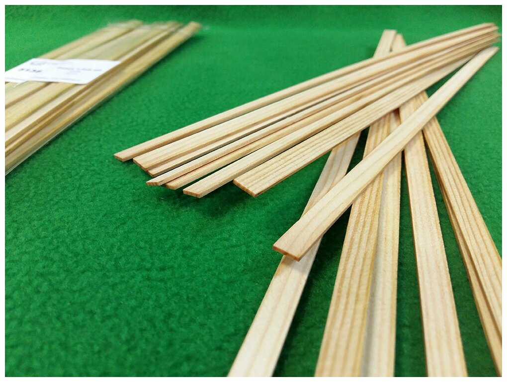Деревянные рейки из сосны 1,5х8 мм (20 шт) длина 300 мм — купить в интернет-магазине по низкой цене на Яндекс Маркете