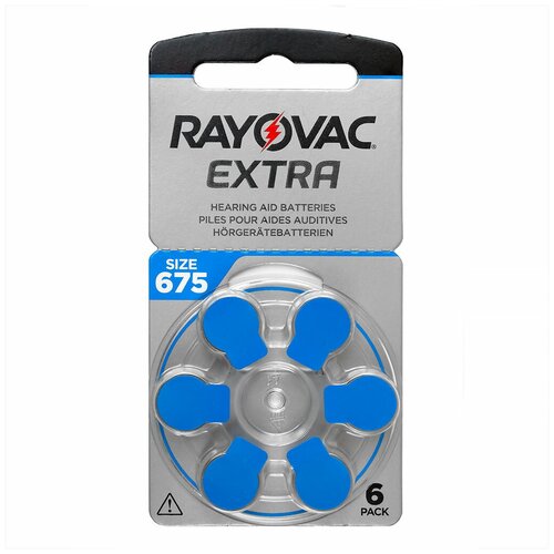 Элемент питания Rayovac Extra ZA675 BL-6