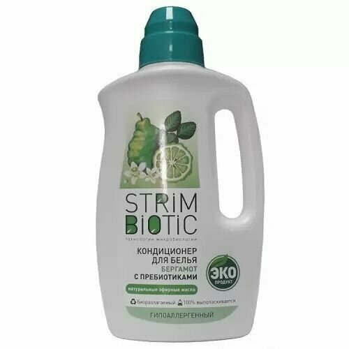 STRIMBIOTIC Кондиционер для белья Бергамот, 1 л