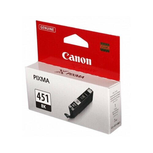 Картридж струйный Canon CLI-451BK 6523B001 черный оригинальный, 302739