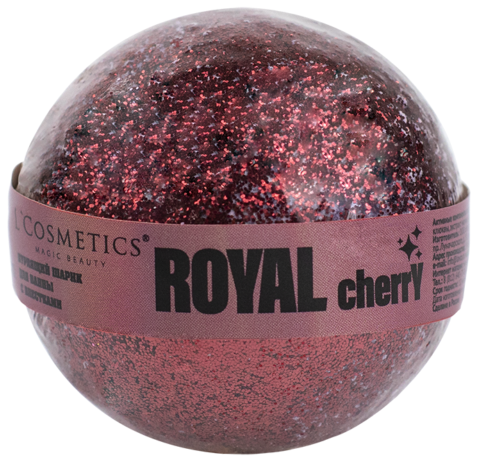 L'Cosmetics бурлящий шарик с блестками Royal cherry