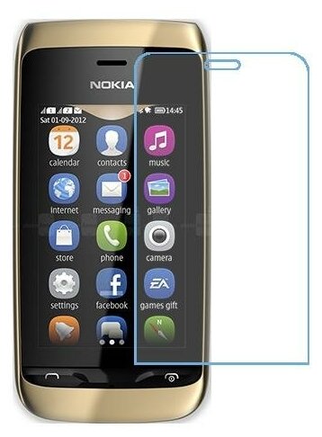 Nokia Asha 310 защитный экран из нано стекла 9H одна штука