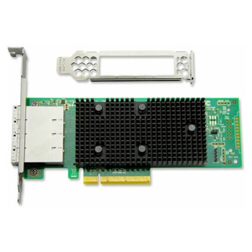 Контроллер LSI Logic SAS 9400-16e SGL, PCIe 3.1 x8 LP, Tri-Mode SAS/SATA/NVMe 12G HBA, 16port (2*ext SFF8644) (05-50013-00) контроллер lsi broadcom sas 9500 8e sgl 05 50075 01 pcie gen4 x8 lp tri mode sas sata nvme 12g hba 8port 2 ext sff8644