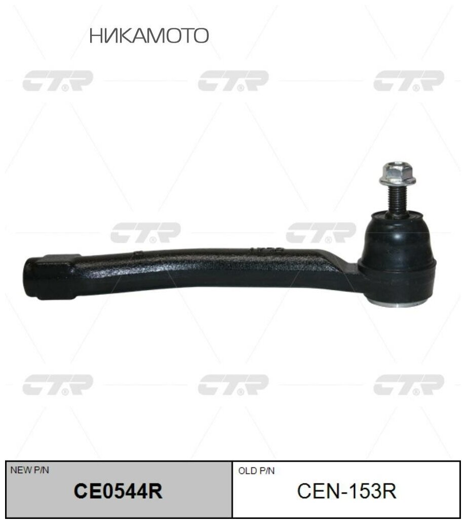 Рулевой наконечник CTR nissan juke f15 10-, tiida c12 11-, sylphy b17 прав. CEN153R