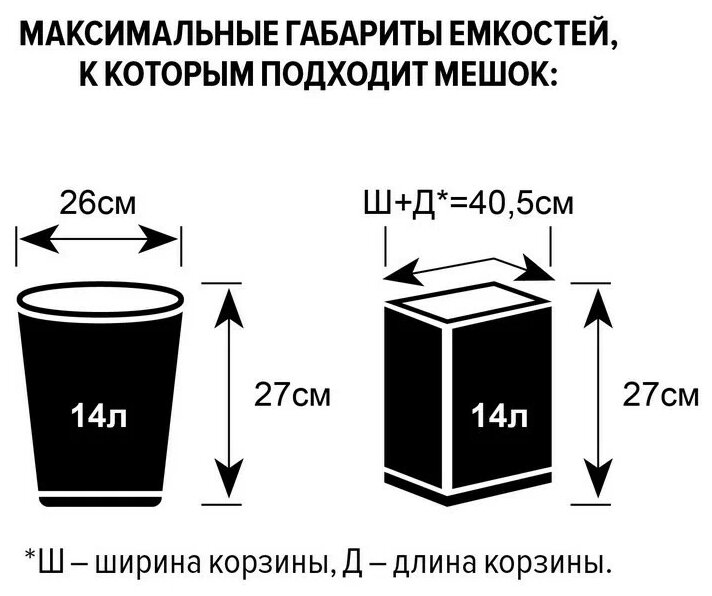 Мешки для мусора ПНД 20л 10мкм 30шт/рул черные 42.5х49.5см - фотография № 4