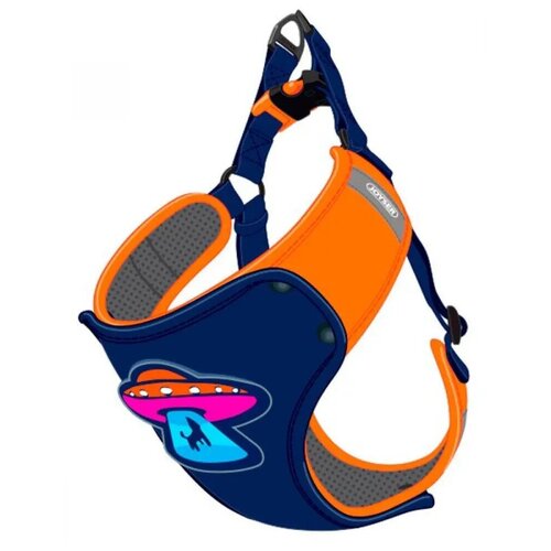 JOYSER Walk Мягкая шлейка для собак Mood Harness M оранжевая