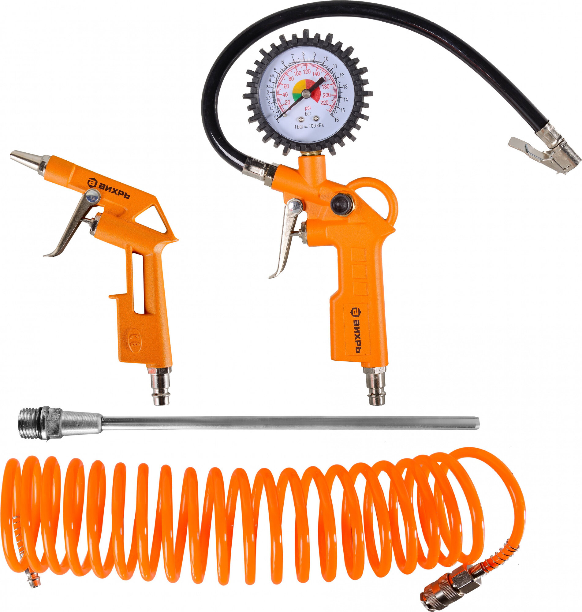 Набор пневмоинструментов Вихрь НП-4 4 предмета (74/3/17)