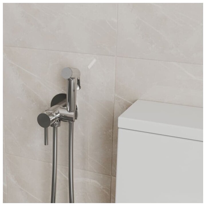 Гигиенический душ со смесителем Bravat D9151CP-ENG Хром - фотография № 8