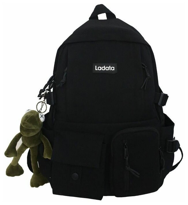 Универсальный водонепроницаемый рюкзак с брелоком "Лягушка". Для студентов, школы и прогулок.